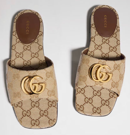 Sandales Mules Monogram Gucci