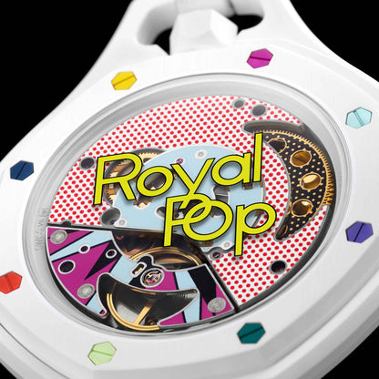 Montre AP x Swatch Royal Pop Huit Blanc